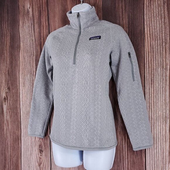 Patagonia Better Sweater Womens size XXS gray 1/4 zip fleece sweater 25618 - Picture 2 of 13